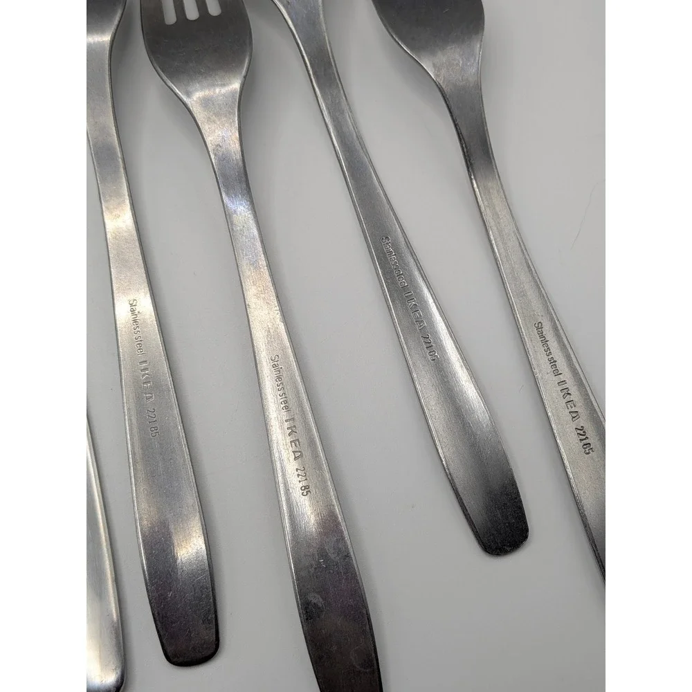 IKEA 22185 Stainless Steel Flatware Set 12 Piece Mixed Lot Spoons Forks Knives
